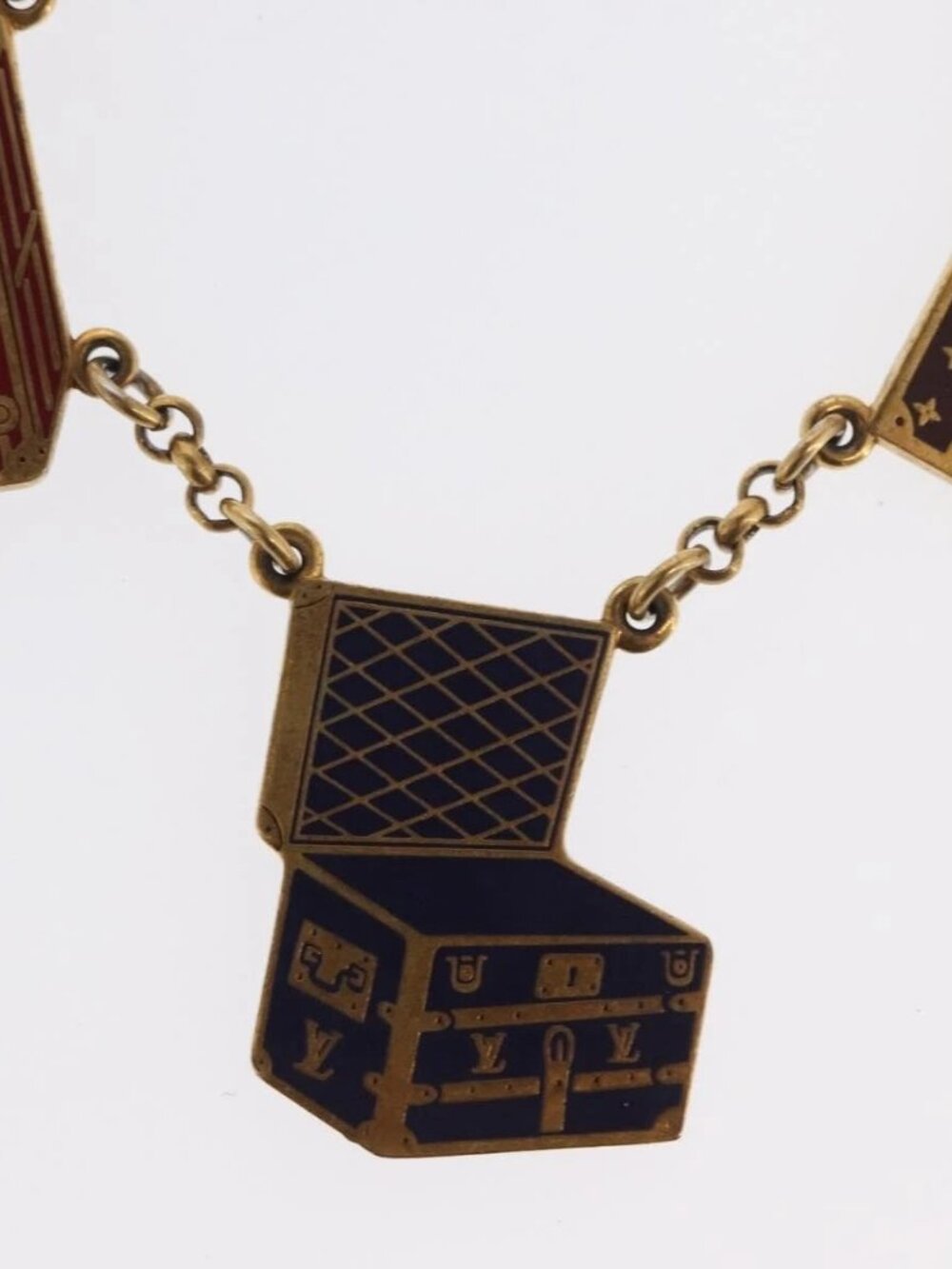 LOUIS VUITTON Porte Cles Chainne Mar Bag Charm metal Gold M66459 LV Auth 169134 - Picture 14 of 15